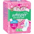 thumbnail image 2 of Whisper Ultra Serviettes Hygiéniques Douces - 50 Pcs (TG), 2 of 5