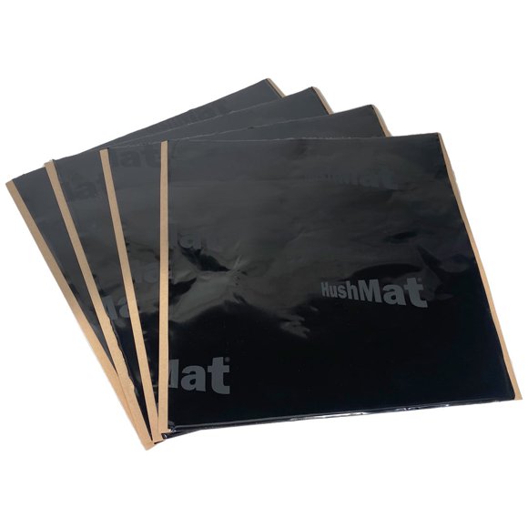 Hushmat 10150 Ultra Black Foil Starter Kit With Damping Pad 4 Piece