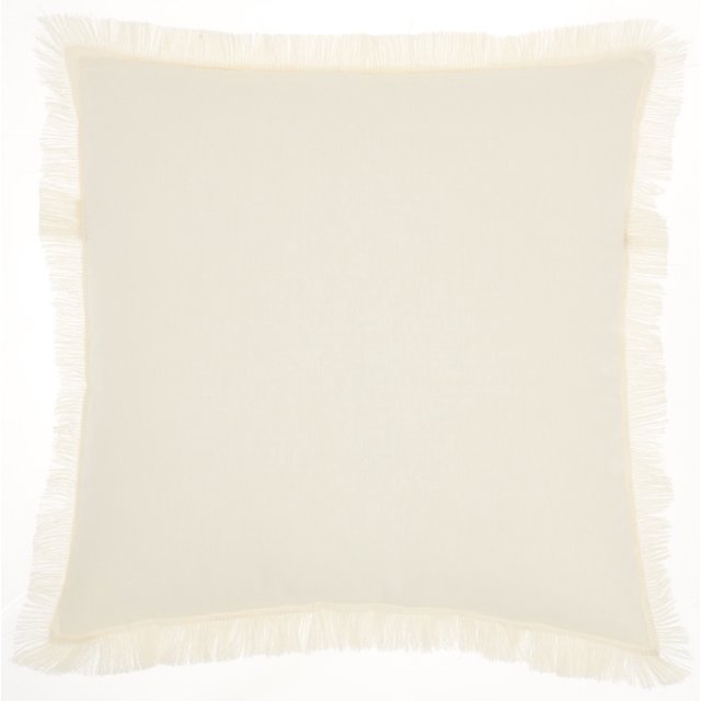 homeroots home decor 386344 Solid Ivory Contemporary Throw Pillow