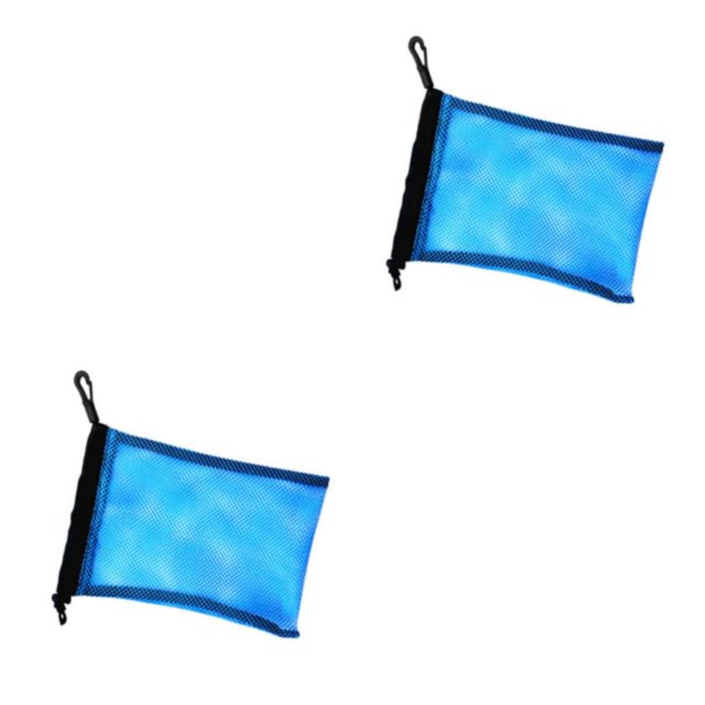 maskred Sac de Filet de Natation de Plongée Compact pour Équipement de Plongée en Apnée Bleu 9 Pouces x 6,5 Pouces 2Set