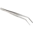 thumbnail image 2 of O'Creme Stainless Steel Precision Kitchen Culinary 8 Inch Tweezer Tongs (8" Curved, Silver), 2 of 3