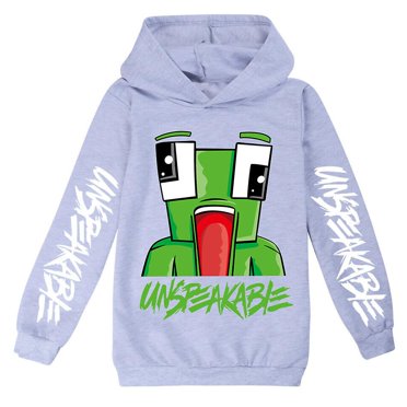 Chandails à Capuchon Unspeakable pour Enfants/ados, Chandails pour Garçons et Filles, Vêtements de gamer youtube Imprimés 3D 7-14 Ans