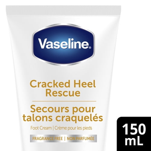 Vaseline Crème pour les Pieds Secours pour Talons Craquelés Non Parfumée, 150 ml