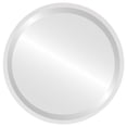 thumbnail image 1 of Miroir Rond Encadré London - Blanc Lin - 15 Pouces x 15 Pouces, 1 of 7