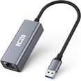 thumbnail image 1 of QJUHUNG USB 3.0 Gigabit Ethernet LAN RJ45 1000Mbps Network Adapter  Windows PC Mac, 1 of 8