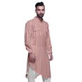 thumbnail image 3 of Atasi Kurta Traditionnel en Rayonne Imprimée à Col Mandarin pour Hommes Chemise Décontractée, 3 of 6
