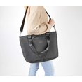 thumbnail image 3 of Baggallini Unisex's Avenue Tote, Charcoal, One Size, 3 of 8