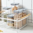 thumbnail image 3 of Récipient à Céréales en Plastique, Bocal Alimentaire Scellé, Contenant de Rangement pour Aliments pour la Cuisine, 3 of 10