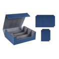 thumbnail image 2 of Bunblic 1800+Card Case Deck Box Sturdy Organizer for Basketball Cards Blue Lined In Gray, 2 of 8