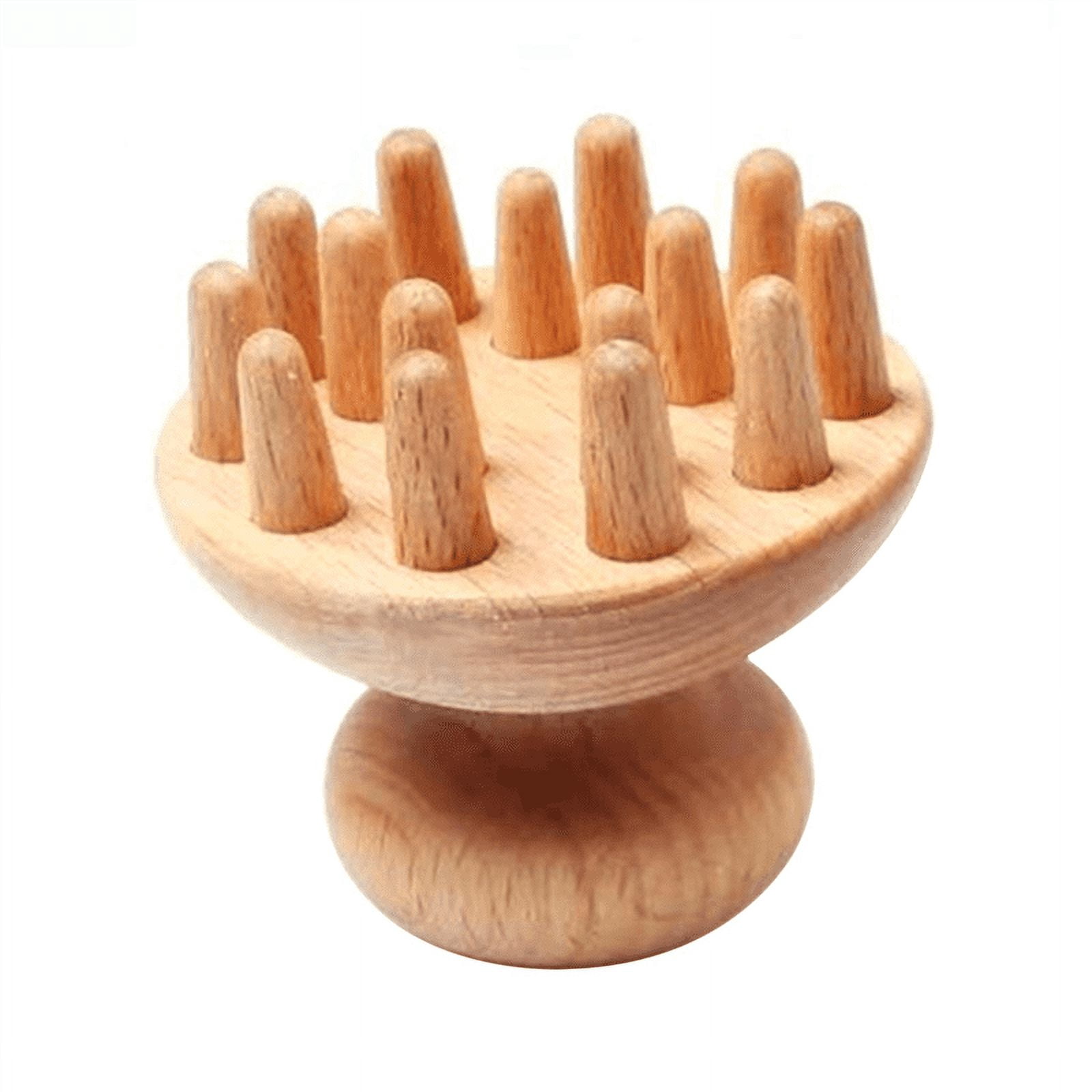 Wood Mushroom Shape Therapy Massage Tool Massager Anti Cellulite Fascia Massage Roller for Full Body Muscle Pain Relief