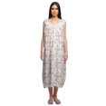 thumbnail image 1 of Moomaya Chemise de Nuit Imprimée pour Femmes Mi-Longue en Coton avec Manches Vêtements de Nuit, 1 of 5