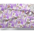 thumbnail image 2 of Soimoi Rayon Fabric Leaves & Flower Floral Print Fabric by The Yard 42 Inch Wide, 2 of 3