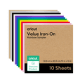 thumbnail image 1 of Cricut® Value Iron-On, Rainbow Sampler - 12 in x 12 in (10 ct), 1 of 8