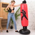 thumbnail image 3 of Sac de Frappe Autoportant Boxe Cardio Kickboxing Entraînement de Mise en Forme Adulte Maison, 3 of 7