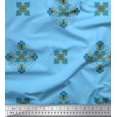 thumbnail image 1 of Soimoi Poly Georgette Fabric Damask & Mandala Decorative Print Sewing Fabric Yard 52 Inch Wide, 1 of 3