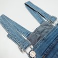thumbnail image 4 of KIDSCOOL SPACE Shorts pour Filles, Shortalls d'Été en Denim Extensible Déchiré, Bleu Clair, 7-8 Ans, 4 of 7