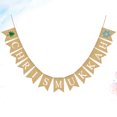 thumbnail image 4 of Christmas Burlap Banners Set Letter Printing Garland Bunting Swallowtail Flag Linen Party Decoration Background Layout Props, 4 of 8
