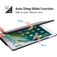thumbnail image 4 of Étui Pivotant à Rotation à 360° pour Apple iPad Pro 13 Pouces 2024, Support à Angles Multiples, Couverture en Cuir PU, Réveil Automatique avec Sangle Élastique de Protection - Noir, 4 of 5