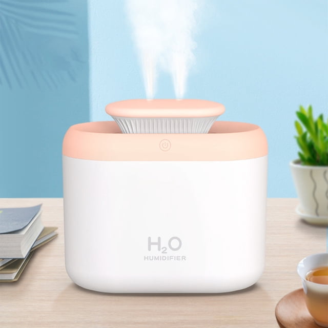 Dvkptbk Mini Portable USB Humidifier 3.3l Travel Humidifier Oil Diffuser with Night Light Auto Off Quiet for Baby Bedroom Car Desk