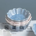 thumbnail image 3 of Qeeadeea Ensemble de 2 Plats à Pâtisserie Ronds, Moule à Tarte en Céramique Coloré, Assiette à Tarte Ronde en Céramique Allant au Four-Bleu-20x20x6cm, 1000ml, 3 of 6