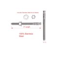 thumbnail image 2 of ORUYROP Ancre en Coin en Acier Inoxydable 1/2 Pouces X 6 Pouces (5 Pcs), Acier Inoxydable 18-8, 2 of 7