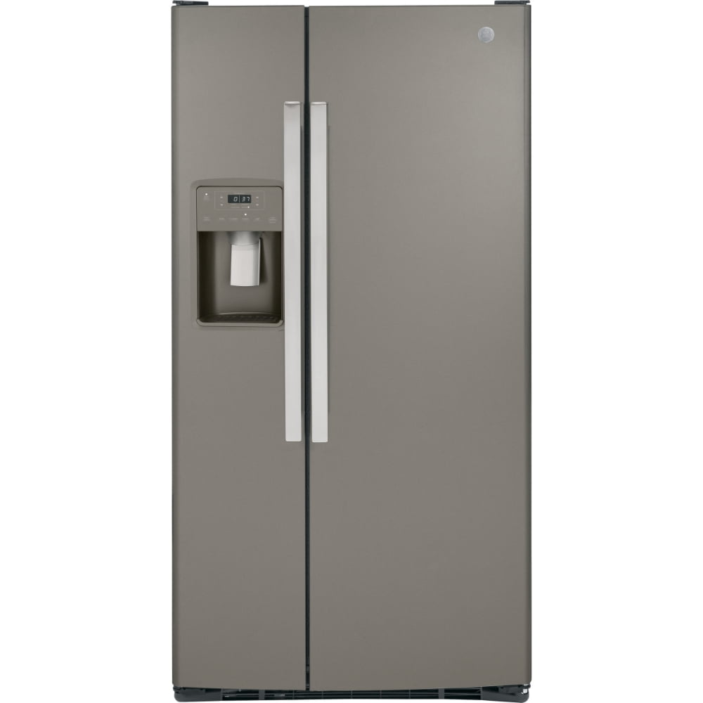 GE 23 Cu. Ft. Side-By-Side Refrigerator Slate - GSS23GMPES