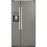 GE 23 Cu. Ft. Side-By-Side Refrigerator Slate - GSS23GMPES