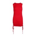 thumbnail image 2 of Fortune Women Mini Dress Elegant Solid Color Sleeveless Bodycon Short Dress, 2 of 8