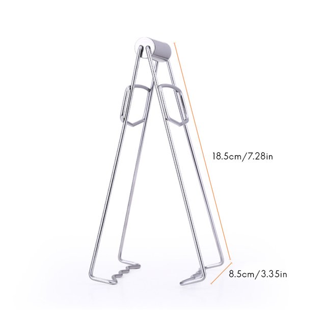 1Pcs Kitchen Stainless Steel Pot Pan Dish Bowl Clip Foldable Dish Plate Clip Tong Kitchen Clamp Cooking Tool