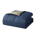 thumbnail image 3 of Nestl Reversible Comforter Set, Twin/Twin XL Comforter Set, Navy/Sage, 3 of 5