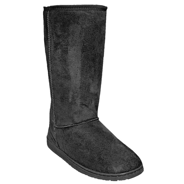 Bottes en Microfibre de 13 Po pour Femmes Dawgs Noires Taille 10