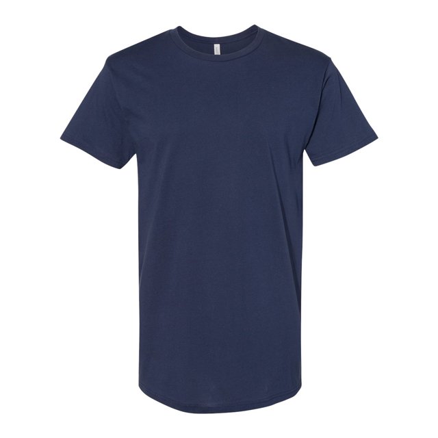 Bella Canvas Mens-Long Body Tee-3006, S, Navy