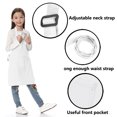 thumbnail image 2 of TOPTIE 6 Pack Kids Aprons with Pocket & Adjustable Strap, Child Chef Bib Apron for Kitchen Cooking Baking Painting-White-M, 2 of 7