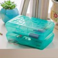 thumbnail image 3 of Sterilite Small Translucent Pencil Box, Molokai Blue (24 Pack), 3 of 7