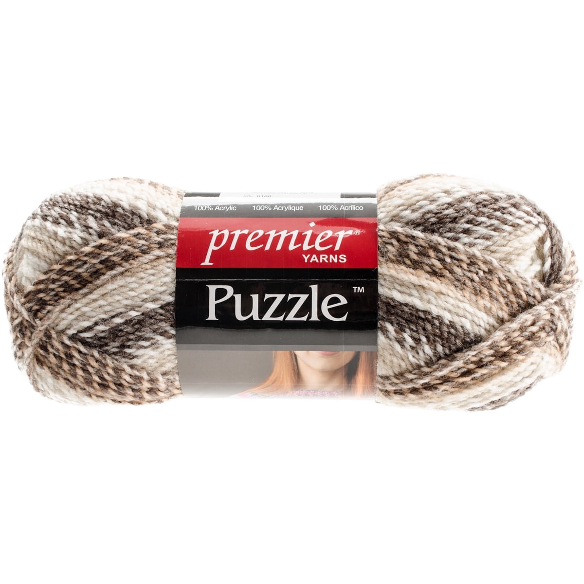 PREMIER YARNS fil Puzzle, 100 % acrylique, no 4, 100 g