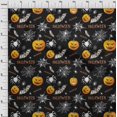 thumbnail image 4 of oneOone Polyester Spandex Black Fabric Halloween Craft Projects Decor Fabric Printed By The Yard 56 Inch Wide, 4 of 4