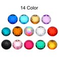 thumbnail image 4 of Unique Bargains Acrylic Flat Back Rhinestones 5 Pcs 2 Inch Round Artificial Gemstone Craft Bead Jewelry Making Peach Red, 4 of 6