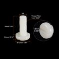 thumbnail image 2 of Unique Bargains Nylon Machine Screws, M6x16mm Slotted Pan Head Fasteners Bolts, White 50Pack, 2 of 4