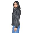 thumbnail image 5 of Chemise en Cuir Noire pour Femme, 5 of 5