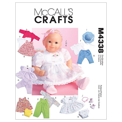 Vêtements pour Poupée Bébé - Toutes Tailles dans une Enveloppe -*Motif de Couture*