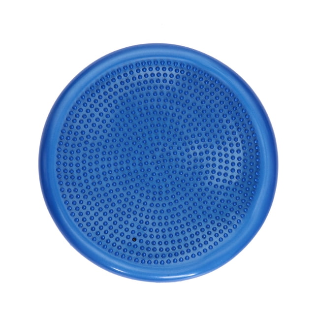 Miangastore Inflated Stability Wobble Cushion Extra Thick Core Balance-Disc Wiggle Seat for Improving Core Strength Relieving Back Pain (Blue)