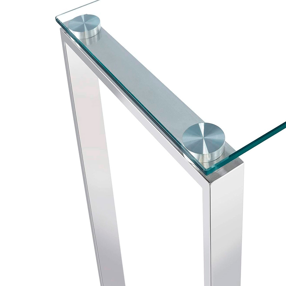 Heavenly Collections Console Moyenne en Verre pour Entrée et Salon, Largeur 36 Pouces, Style Moderne