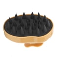 thumbnail image 2 of Scalp Massager Brush, Portable Exquisite Workmanship Small Size Hair Scrubber  For Home For Traveling Pink,Black,Light Brown,Purple, 2 of 8