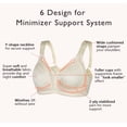 thumbnail image 4 of Curyon Women's Minimizer Bra Comfort Non Padded Wireless Full Figure Plus Size Bras,48C, 4 of 6