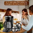 thumbnail image 2 of EcoNesxp 4 pack 12 cups permanent basket coffee filter reusable for coffee maker reusable coffee filter cups permanent basket coffee filter reusable for coffee maker pack, 2 of 5