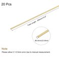 thumbnail image 2 of Unique Bargains 0.6mm x 400mm,Brass Round Wire,Assorted Half Hard Wire for Jewelry Making,20Pack, 2 of 5
