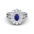 thumbnail image 2 of 4.03 Ctw Oval Natural Labradorite 925 Sterling Silver Solitaire Women Wedding Ring, 2 of 4