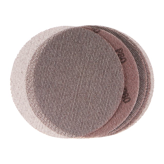Unique Bargains 10pcs Mesh Sanding Discs 6 Inch Hook and Loop Sanding Net 80 Grits Dust Free Abrasive Pads for Wood Furniture