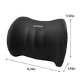 thumbnail image 3 of Car Lumbar Support Pillow - Ergonomic Memory Foam Cushion for Driving & Office, Comfortable Lumbar Relief, Breathable Design, Gray, Coffee, Pink, Light Blue, 3 of 8