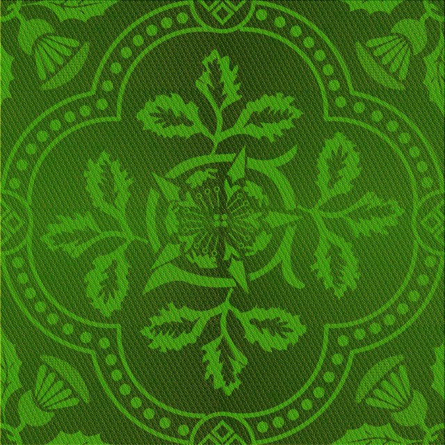 Ahgly Tapis d'Intérieur Lavable en Machine Carré Vert Émeraude Profond Transitionnel, 7 Pieds Carré